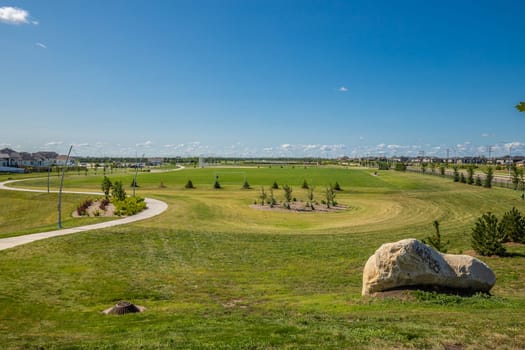 Misaskwatomina Park is located in the Evergreen neighborhood of Saskatoon.