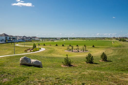 Misaskwatomina Park is located in the Evergreen neighborhood of Saskatoon.