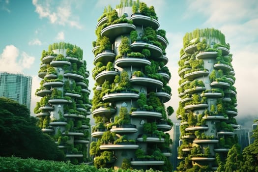 Innovative sustainable vertical farming technology for cultivating plants in advanced vertical structures, contributing to efficient and eco-friendly agriculture.