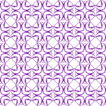 Tropical seamless pattern. Purple dazzling boho chic summer design. Textile ready exotic print, swimwear fabric, wallpaper, wrapping. Hand drawn tropical seamless border.