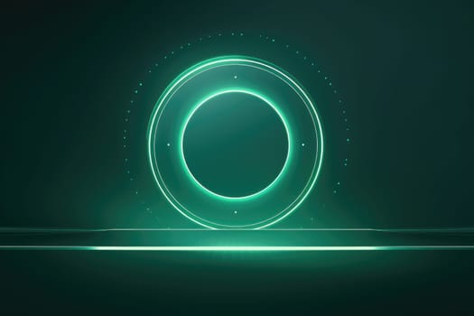 Futuristic technology background, Circle Geometric. Generative AI.