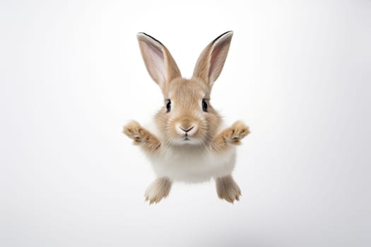The Acrobatic Bunny: A Playful Rabbit Defying Gravity with Its Legs Up in the Air