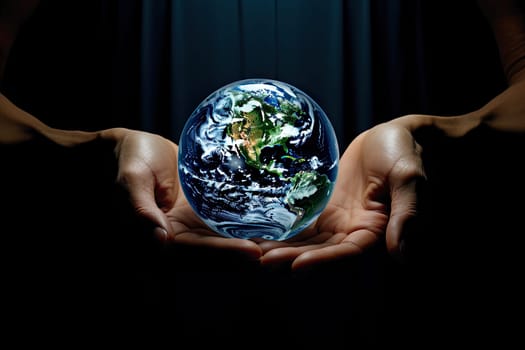 Hands of Unity: Embracing the World's Diversity and Global Connection Created With Generative AI Technology