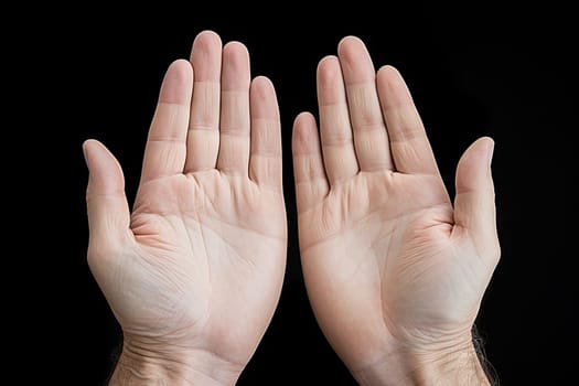 Hands Reaching for the Sky, Embracing Freedom and Possibility Created With Generative AI Technology