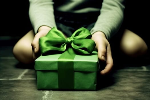 The Joyful Gift of a Green Box with a Beautiful Bow