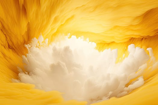 A Vibrant Close-Up of a Beautiful Yellow and White Flower Created With Generative AI Technology