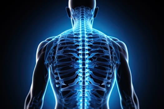 The Anatomy of the Human Back: Revealing the Intricate Structure Beneath the Surface Created With Generative AI Technology
