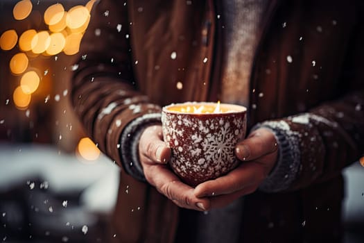 The Serene Morning Ritual: A Man Savoring the Warmth and Aroma of His Coffee Created With Generative AI Technology