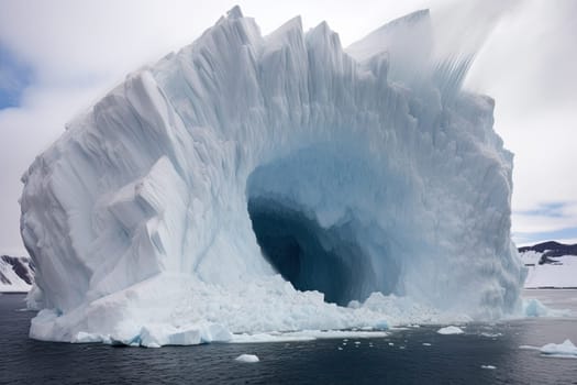 A Majestic Iceberg Drifting Through the Vastness of the Ocean