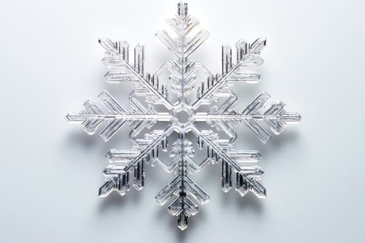 A Delicate Snowflake Glistening in the Winter Wonderland