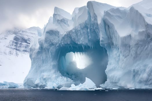 An Enigmatic Iceberg with a Mysterious Hole in its Heart