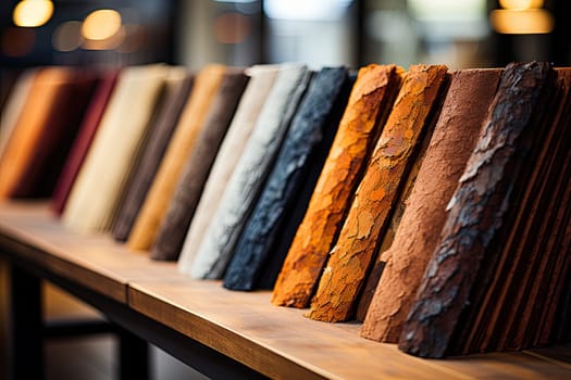 A Rainbow of Wooden Planks, Displaying Various Shades and Textures