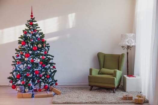 Christmas tree with Christmas gifts in White Hall on Christmas 1