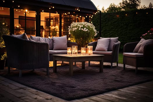 A Cozy Living Room with a Stylish Couch and Elegant Coffee Table