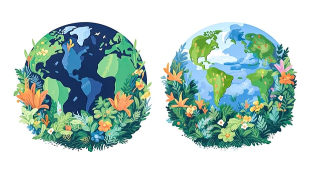 Humanity united, people against a green planet, illustrating our shared responsibility to preserve nature a powerful image to celebrate Earth Day