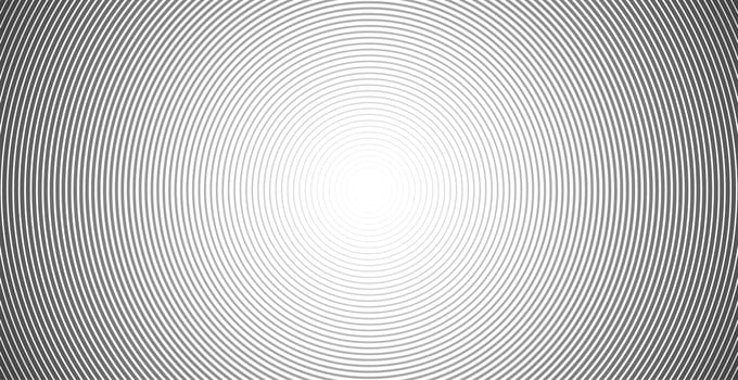 Concentric circle. Illustration for sound wave. Abstract circle line pattern. Black and white graphic