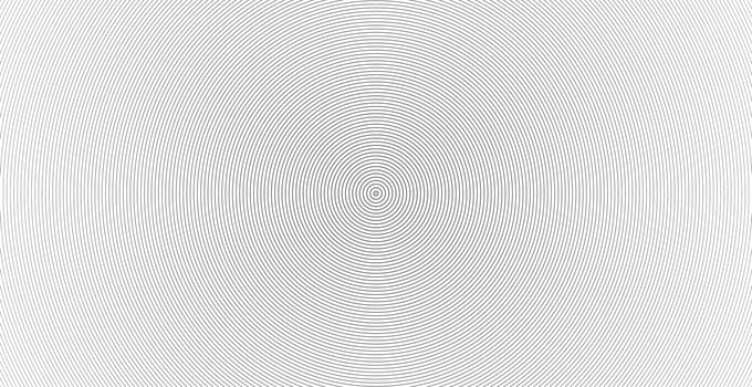 Concentric circle. Illustration for sound wave. Abstract circle line pattern. Black and white graphic