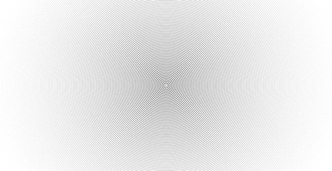 Concentric circle. Illustration for sound wave. Abstract circle line pattern. Black and white graphic