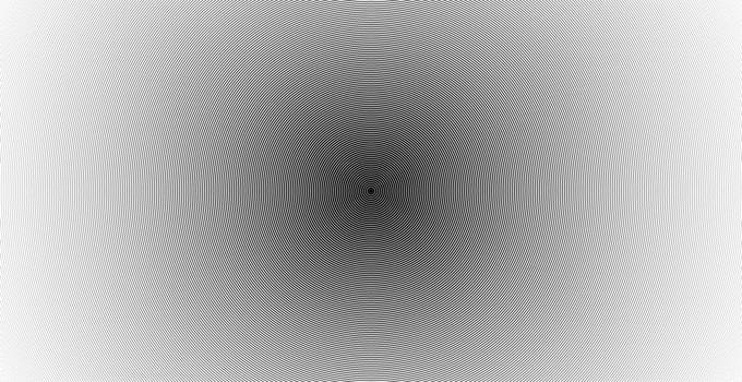 Concentric circle. Illustration for sound wave. Abstract circle line pattern. Black and white graphic