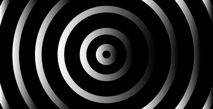 Concentric circle. Illustration for sound wave. Abstract circle line pattern. Black and white graphic