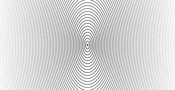 Concentric circle. Illustration for sound wave. Abstract circle line pattern. Black and white graphic