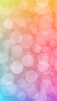 pastel colors bokeh background. Vertical image.Abstract circular bokeh background. Soft light defocused spots.