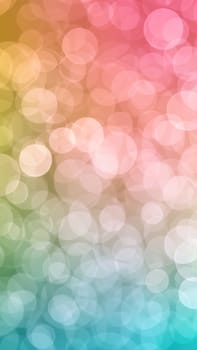 pastel colors bokeh background. Vertical image.Abstract circular bokeh background. Soft light defocused spots.