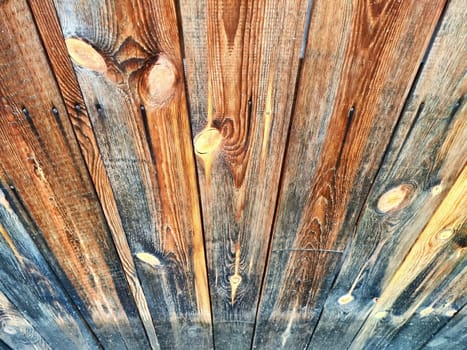 Abstract background with old wooden boards with texture and knots. Pattern, place for text, copy space
