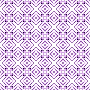 Textile ready enchanting print, swimwear fabric, wallpaper, wrapping. Purple symmetrical boho chic summer design. Arabesque hand drawn design. Oriental arabesque hand drawn border.