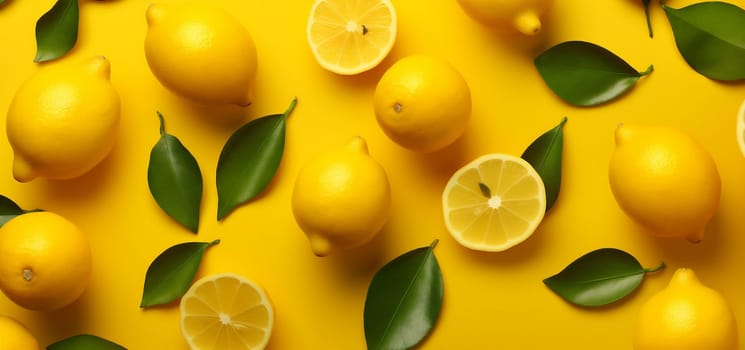 juice diet juicy top lemon tropical yellow design art creative natural view background fruit lay summer color healthy citrus food close-up fresh. Generative AI.