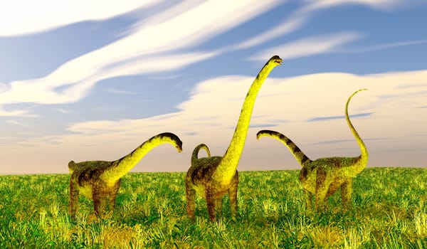 Puertasaurus was a herbivorous sauropod dinosaur that lived in Patagonia in the Cretaceous Period.