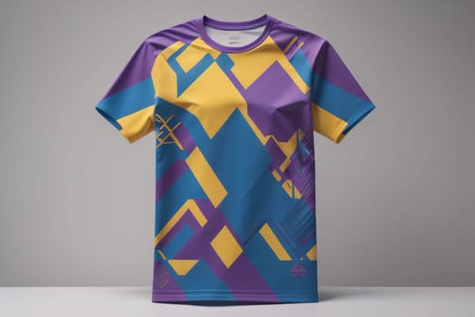 t-shirt on a mannequin, isolated on gray background. ai generative