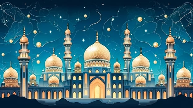 Sacred glow, A mosque aglow with celebration lights Ramadan Mubarak wishes adding to the spiritual charm of this holiest month.