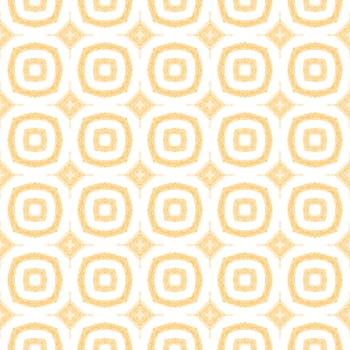 Mosaic seamless pattern. Yellow symmetrical kaleidoscope background. Textile ready overwhelming print, swimwear fabric, wallpaper, wrapping. Retro mosaic seamless design.