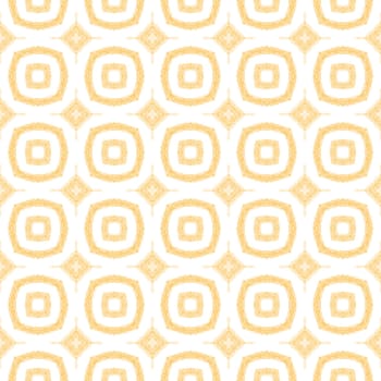 Mosaic seamless pattern. Yellow symmetrical kaleidoscope background. Textile ready overwhelming print, swimwear fabric, wallpaper, wrapping. Retro mosaic seamless design.