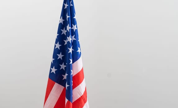 American flag waving in the wind. High quality photo