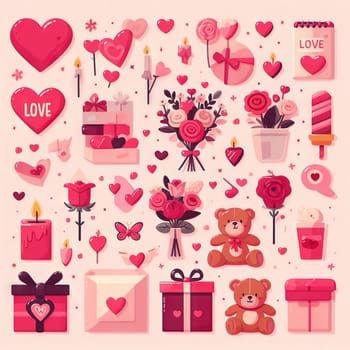 Valentine's Day poster background, suitable for poster, flyer, greeting