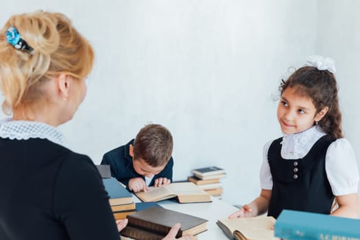 teaching children at school in lesson