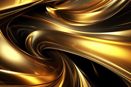 Gold background or texture and gradients shadow. AI Generative