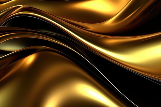 Gold background or texture and gradients shadow. AI Generative