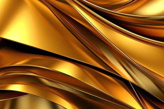 Gold background or texture and gradients shadow. AI Generative