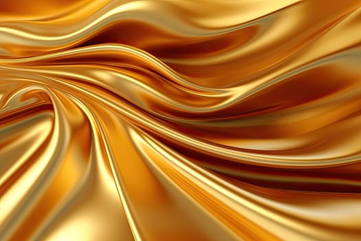 Gold background or texture and gradients shadow. AI Generative