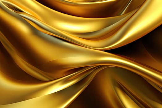 Gold background or texture and gradients shadow. AI Generative