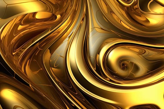 Gold background or texture and gradients shadow. AI Generative