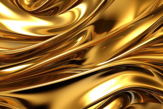 Gold background or texture and gradients shadow. AI Generative