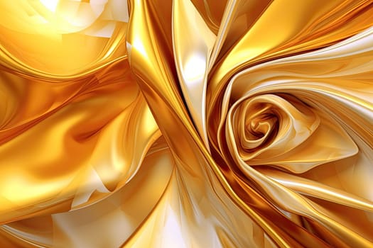 Gold background or texture and gradients shadow. AI Generative