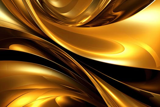 Gold background or texture and gradients shadow. AI Generative