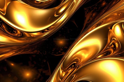 Gold background or texture and gradients shadow. AI Generative