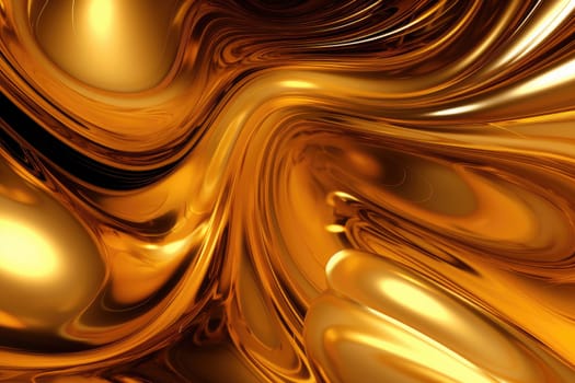 Gold background or texture and gradients shadow. AI Generative