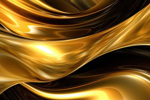 Gold background or texture and gradients shadow. AI Generative